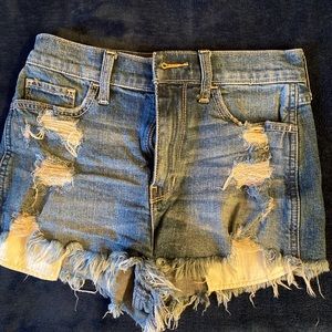 Hollister distressed shorts